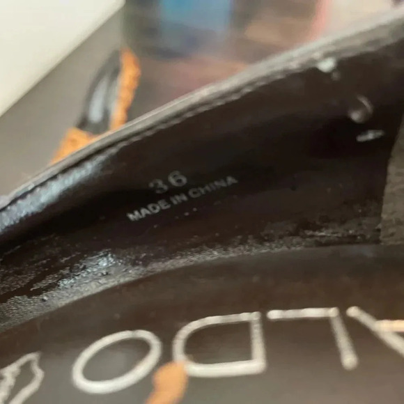 ALDO GIRAFFE PRINT PONY HAIR POINTED TOE STILETTOS SIZE 36/6 - Picture 6 of 12